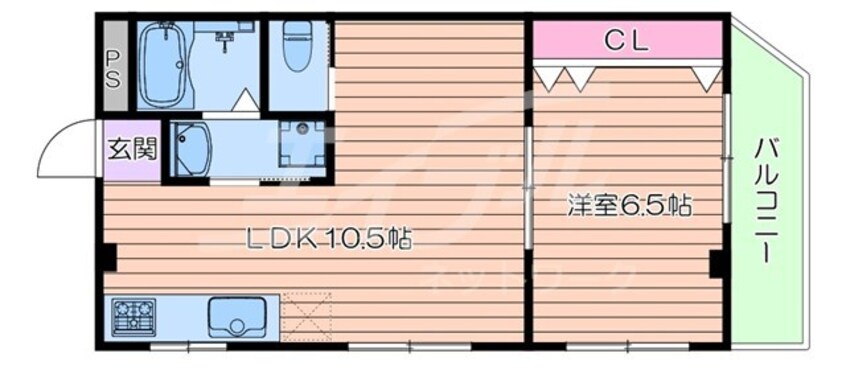 間取図 サカエ第6マンション