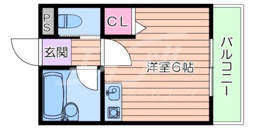 間取図 シャ・トリコロール千里丘東Ⅱ