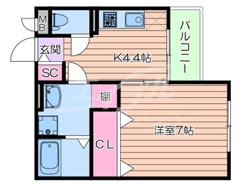 間取図 レジデンス千里丘