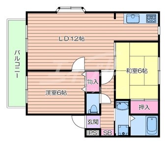 間取図 グリーンハイツ万博公園Ⅱ