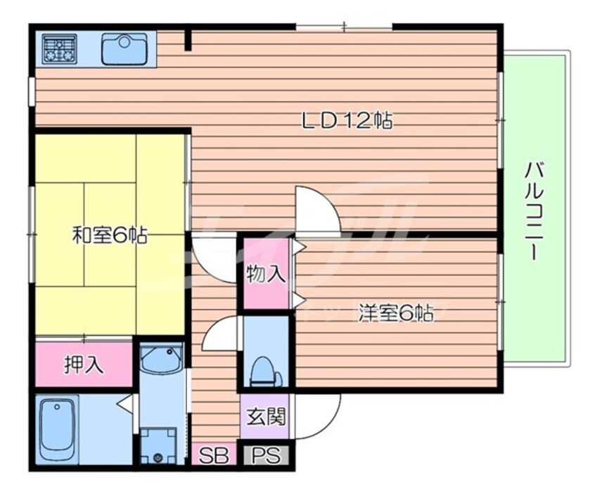 間取図 グリーンハイツ万博公園Ⅱ