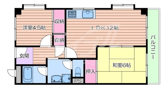 間取り図 ロイヤル千里丘