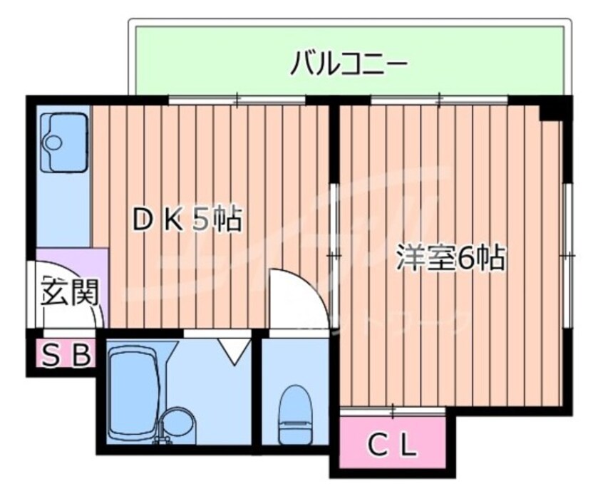 間取図 エコーハイツ