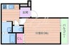 フジパレス吹田東Ⅱ番館 1Kの間取り