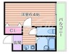 カサ・ラポルティ 1Kの間取り