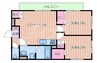 東海道本線<琵琶湖線・JR京都線>/吹田駅 徒歩17分 1階 築12年 2LDKの間取り