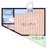 スカイ元町第五ビル 1Rの間取り