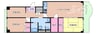 ユニハイム千里丘1号棟 3LDK+Sの間取り