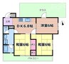 宮西ハイツ 3DKの間取り