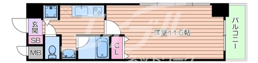 間取図 ルーエ江坂