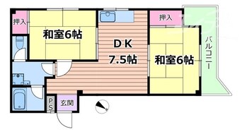 間取図 西川マンション