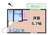 サンメゾンⅫ 1Rの間取り