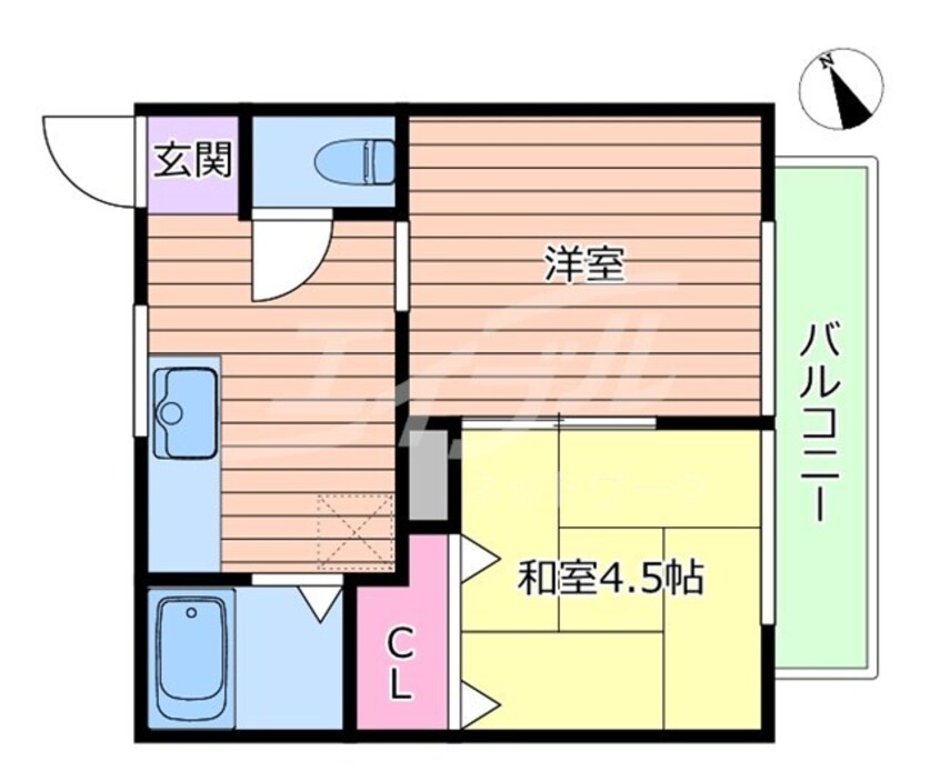 間取図 ポルトドール内本町