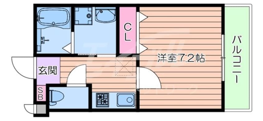間取図 プルメリア東正雀