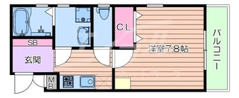 間取図 プルメリア東正雀