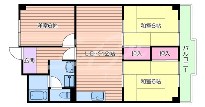 間取図 ベルメゾン山田