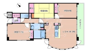 間取図 レジディア千里万博公園