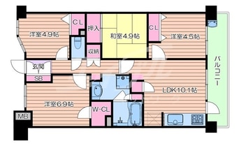 間取図 レジディア千里万博公園
