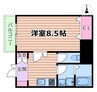 セレーン清和園 1Kの間取り