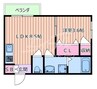 GRANDIR吹田 1LDKの間取り