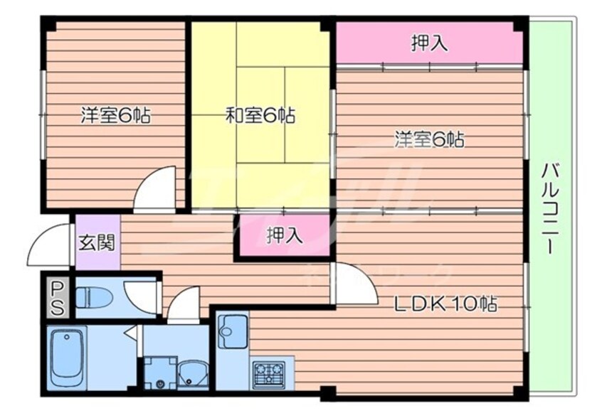 間取図 ADUKO一条池