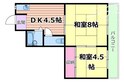 内山第三マンションの間取図