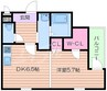 くすのきアパートメントⅡ 1DKの間取り