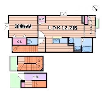 間取図 フローラル南別府