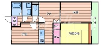 間取図 サンビレッジ摂津C棟