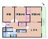 パークサイドビル 3LDKの間取り