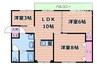 ナンノ第13号館 3DK+Sの間取り