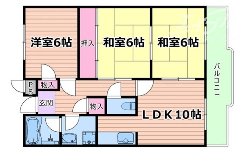 間取図 グラチェ千里