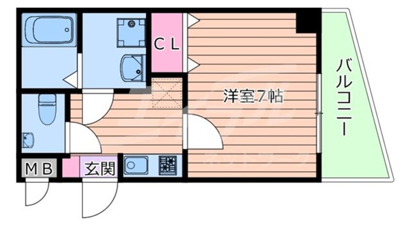 間取図 東海道本線<琵琶湖線・JR京都線>/吹田駅 徒歩5分 7階 築2年