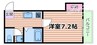 コスモ高浜 1Kの間取り