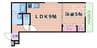 フジパレス瑞光Ⅶ番館 1LDKの間取り