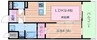 第２２関根マンション 1LDKの間取り
