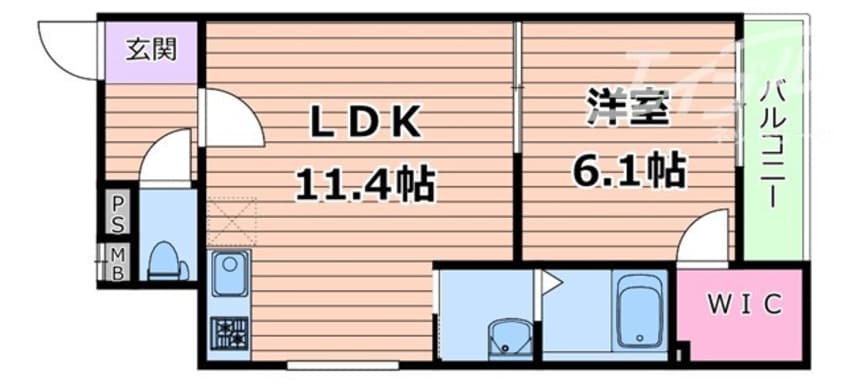 間取図 フジパレス豊里Ⅲ番館