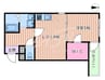 フジパレス瑞光駅東 1LDKの間取り