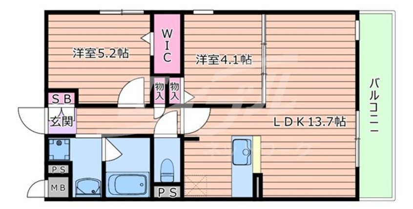 間取図 アクア　プリータ