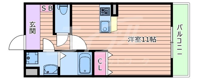 間取り図 フローライト上新庄駅前