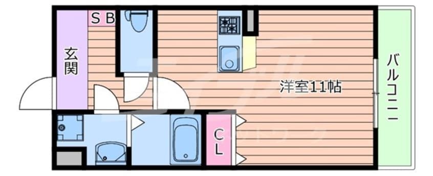 間取図 フローライト上新庄駅前