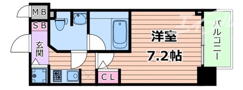 間取図 クレアートアドバンス北大阪