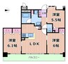 ラウロ相川リーヴァ 3LDKの間取り