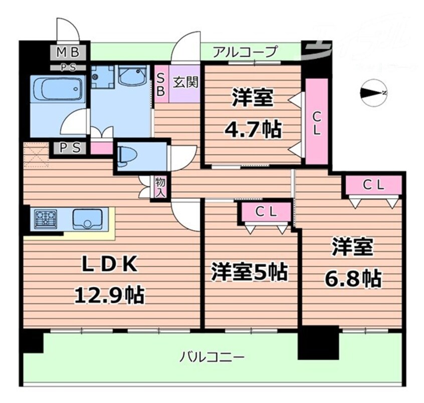 間取図 ラウロ相川リーヴァ