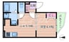 S Apt.小松 1DKの間取り