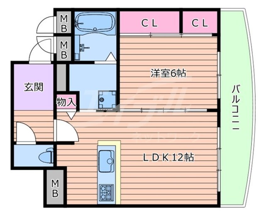間取図 キャニスコート上新庄