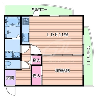 間取図 キャニスコート上新庄