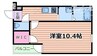 フジパレス瑞光Ⅹ番館 1Kの間取り