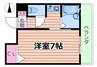 メルヘンハイツ 1Kの間取り