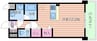 サンロード新和Ⅱ 1Rの間取り